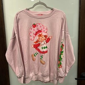 Pink Strawberry Shortcake Sweatshirt, Small